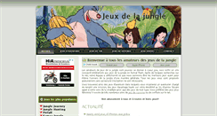 Desktop Screenshot of jeuxdelajungle.net